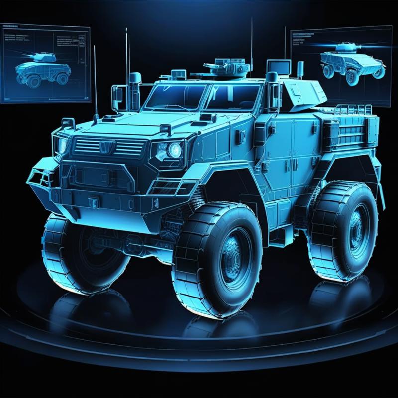 10629-701821192-quanxi3d,a holographic projection of a Light armored vehicle with a blue light, with a black background , _lora_quanxi31305-0000.png